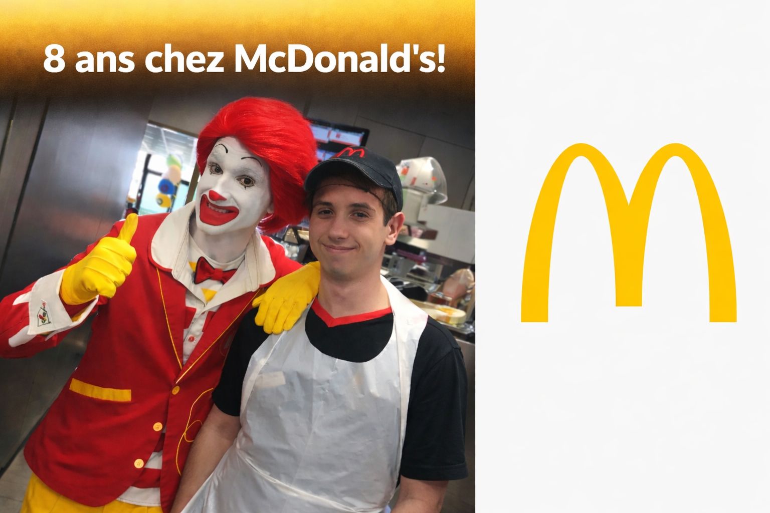 𝗖𝗲 𝘀𝗮𝗺𝗲𝗱𝗶 (14 mars 2026) 𝗺𝗮𝗿𝗾𝘂𝗲𝗿𝗮 𝗺𝗲𝘀 𝟴 𝗮𝗻𝘀 𝗰𝗵𝗲𝘇 McDonald’s France